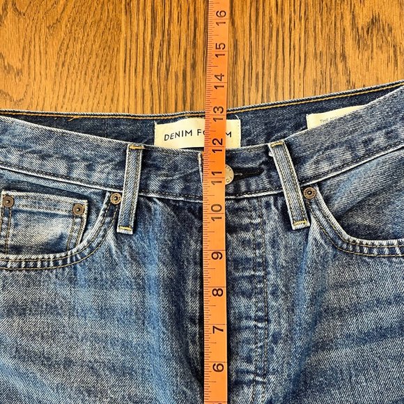 Denim Forum Aritzia The Nina Stovepipe Straight Leg Jeans Button Fly  Size 26 - Picture 9 of 13